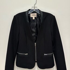 Forever 21 Black Zip-Front Women's Blazer Jacket
